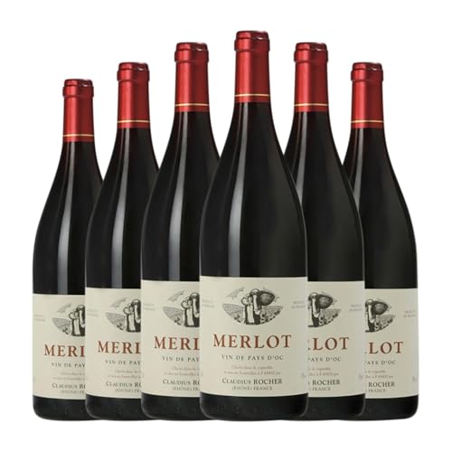 Clemens Busch Merlot Vin de Pays d'Oc 1 L Rotwein (Karton mit 6 Flaschen von 1 L) von Weingut Clemens Busch