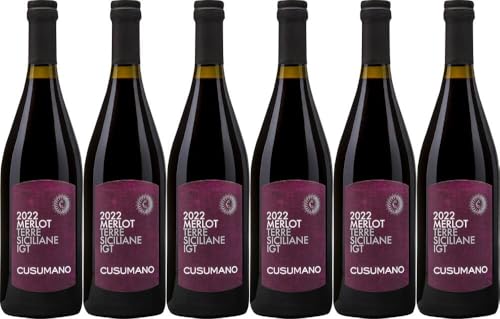 6x Terre Siciliane Merlot 2022 - Weingut Cusumano, Sicilia - Rotwein von Weingut Cusumano