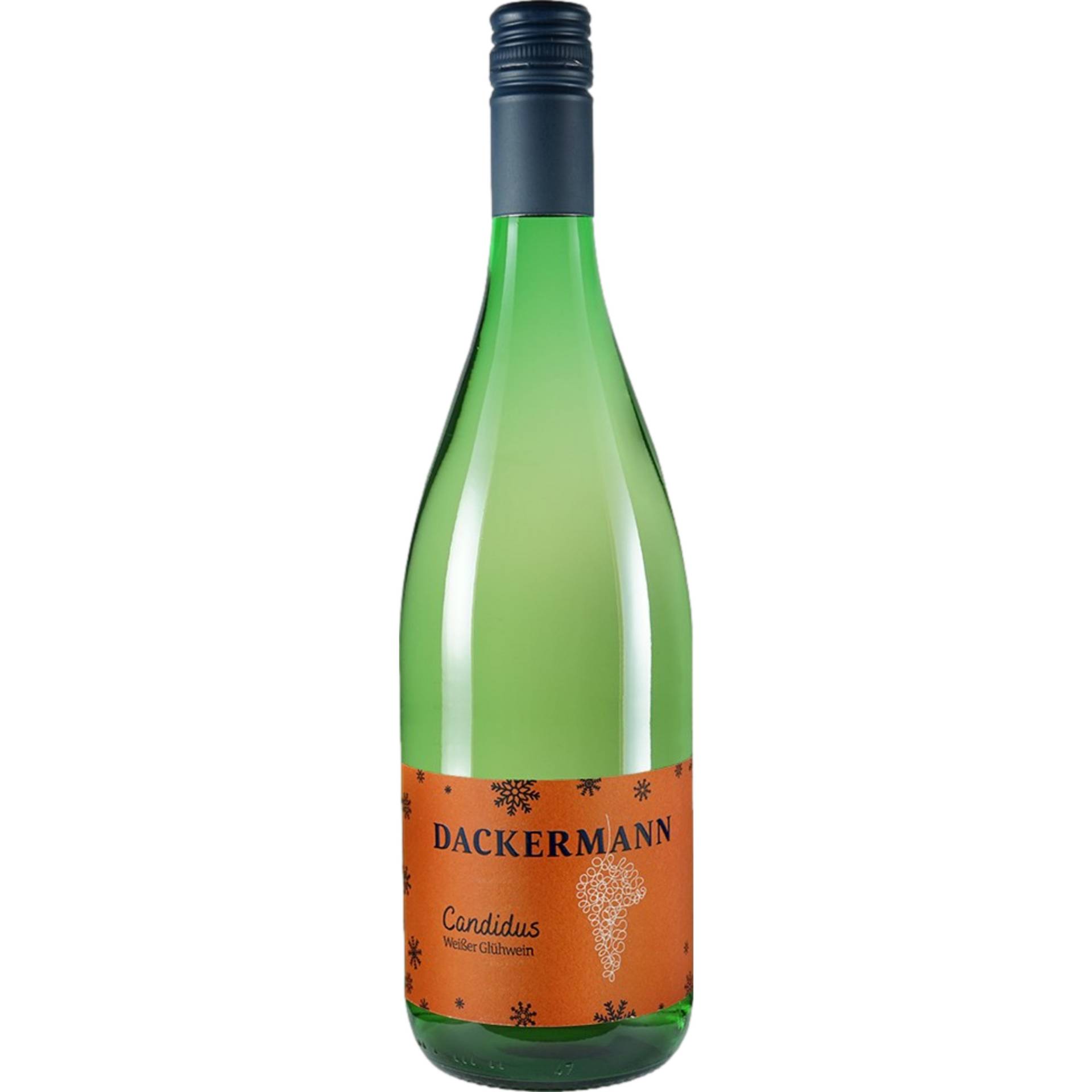 Dackermann Candidus Weißer Glühwein, Aromatisiertes weinhaltiges Getränk, 1 Liter, Rheinhessen, Weißwein von Weingut Dackermann - Gaustraße 15, 67596 Dittelsheim-Heßloch - DE