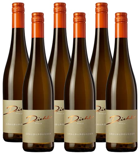 Weingut Diehl Grauburgunder – Trockener Weißwein aus der Wein-Region Pfalz (6 x 0,75l) von Weingut Diehl