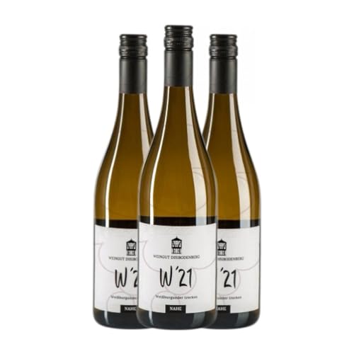 Weingut Disibodenberg Weißburgunder Nahe Jung 75 cl Weißwein (Karton mit 3 Flaschen von 75 cl) von Weingut Disibodenberg KG