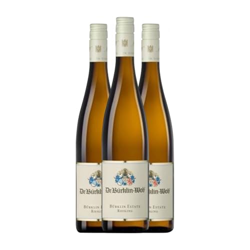 Dr. Bürklin-Wolf Estate Riesling Trocken Pfälz 75 cl Weißwein (Karton mit 3 Flaschen von 75 cl) von Weingut Dr. Bürklin-Wolf