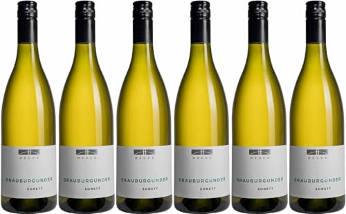 6x Heger Grauburgunder,Sonett' 2023 - Weingut Dr. Heger, Baden - Weißwein von Weingut Dr. Heger