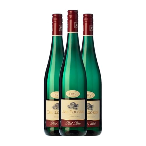 Dr. Loosen Red Slate Riesling Trocken Mosel Alterung 75 cl Weißwein (Karton mit 3 Flaschen von 75 cl) von Weingut Dr. Loosen Bros