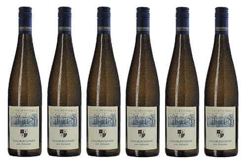 6x 0,75l - 2023er - Dreihornmühle - Grauburgunder - Vom Kalkstein - Qualitätswein Rheinhessen - Deutschland - Weißwein trocken von Weingut Dreihornmühle