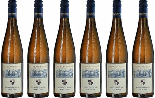 6x 0,75l - 2023er - Dreihornmühle - Sauvignon Blanc - Kalk & Lehm - Qualitätswein Rheinhessen - Deutschland - Weißwein trocken von Weingut Dreihornmühle