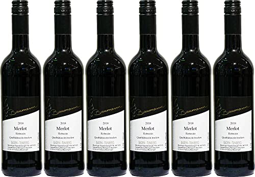 6x Merlot 2021 - Weingut Edwin Baumann, Baden - Rotwein von Weingut Edwin Baumann