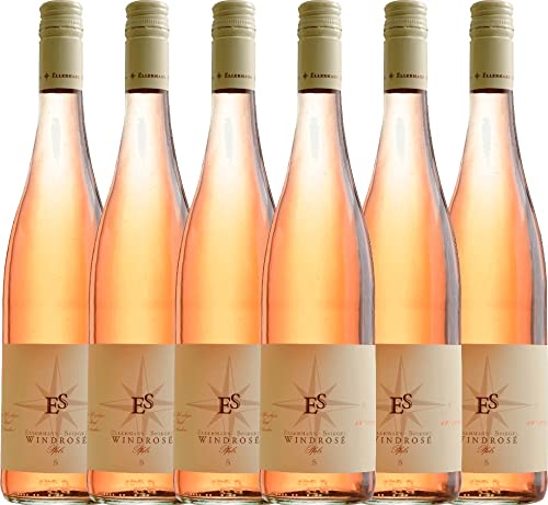 Windrosé Ellermann-Spiegel Roséwein 6 x 0,75l VINELLO - 6 x Weinpaket inkl. kostenlosem VINELLO.weinausgießer von Weingut Ellermann-Spiegel