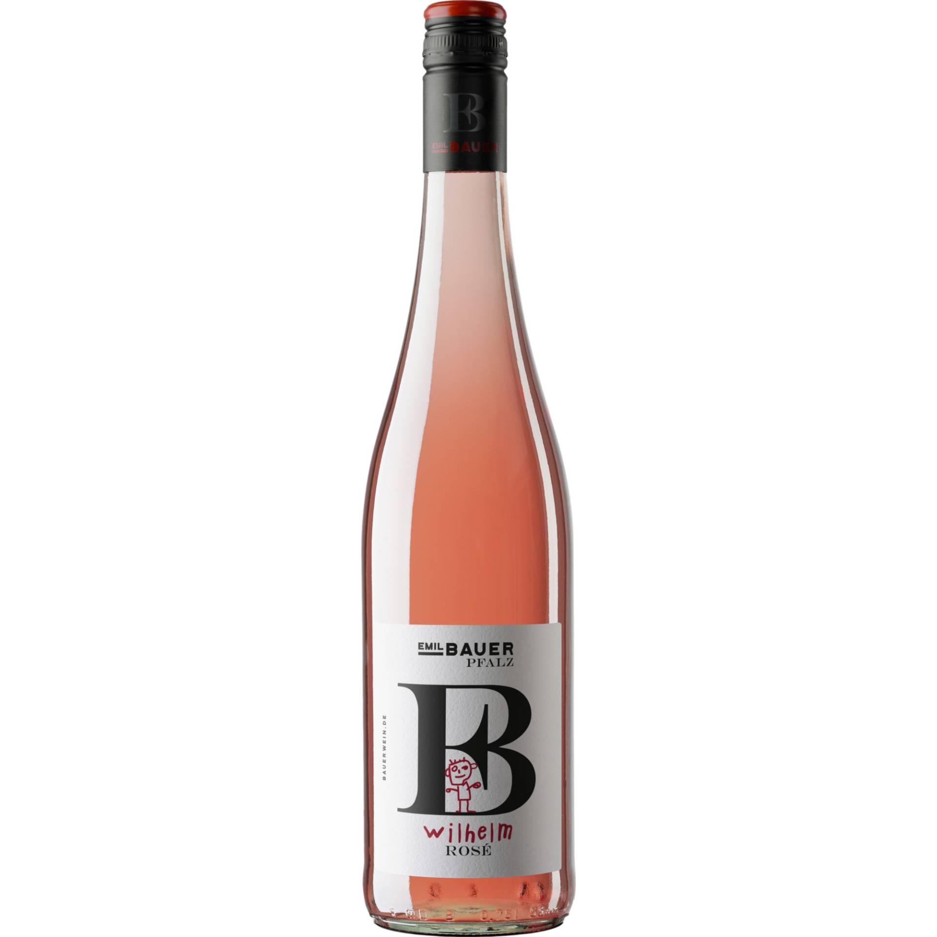 Bauer Wilhelm Rosé, Trocken, Pfalz, Pfalz, 2023, Roséwein von Weingut Emil Bauer GbR Walsheimer Straße 18 76829 Landau-Nußdorf - Deutschland