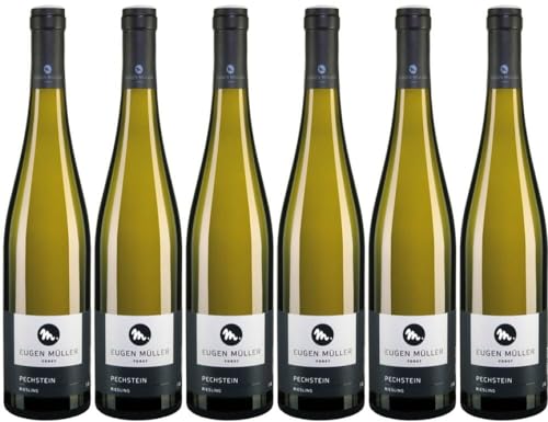 6x #2326 Pechstein - Forst Riesling Große Lage trocken 2023 - Weingut Eugen Müller, Pfalz - Weißwein von Weingut Eugen Müller