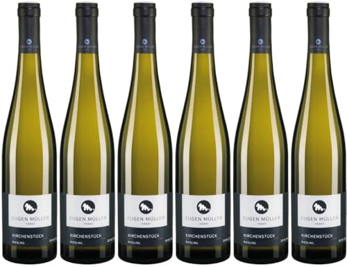 6x #2342 Kirchenstück-Forst Riesling Große Lage trocken 2023 - Weingut Eugen Müller, Pfalz - Weißwein von Weingut Eugen Müller