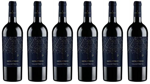 6x Farnese Vini Lunatico Primitivo 2020 - Weingut Farnese Vini, Puglia - Rotwein von Weingut Farnese Vini