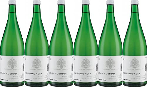 6x Franz Keller Schwarzer Adler Grauburgunder Trocken 1 Liter 2023 - Weingut Franz Keller - Schwarzer Adler, Baden - Weißwein von Weingut Franz Keller - Schwarzer Adler