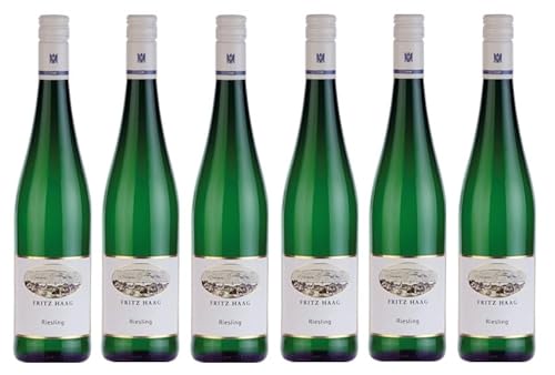 6x 0,75l - 2023er - Weingut Fritz Haag - Riesling - feinherb - VDP.Gutswein - Qualitätswein Mosel - Deutschland - Weißwein halbtrocken von Weingut Fritz Haag