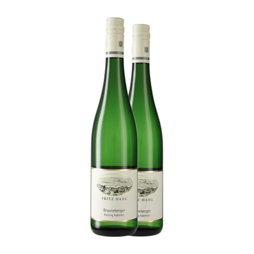 Fritz Haag Brauneberger Kabinett Riesling Mosel 75 cl Weißwein (Karton mit 2 Flaschen von 75 cl) von Weingut Fritz Haag