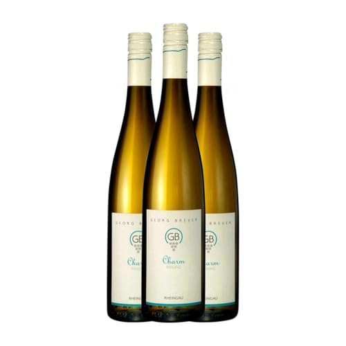 Georg Breuer Charm Riesling Halbtrocken Halbsüß Rheingau 75 cl Weißwein (Karton mit 3 Flaschen von 75 cl) von Weingut Georg Breuer