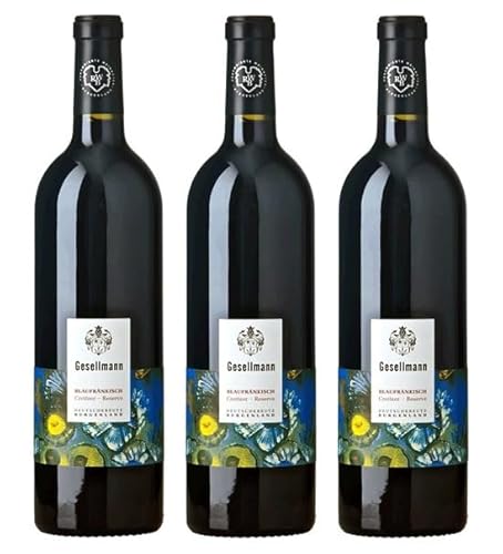 3x 0,75l - 2021er - Weingut Gesellmann - Creitzer Reserve - Blaufränkisch - Qualitätswein Burgenland - Österreich - Rotwein trocken von Weingut Gesellmann