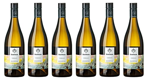 6x 0,75l - 2022er - Weingut Gesellmann - Chardonnay - Qualitätswein Burgenland - Österreich - Weißwein trocken von Weingut Gesellmann