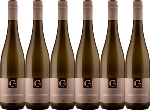 6x Gelber Muskateller 2023 - Weingut Giegerich, Franken - Weißwein von Weingut Giegerich