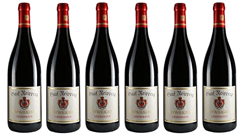 6x 0,75l - 2018er - Weingut Graf Neipperg - Schwaigern - Lemberger - VDP.Ortswein - Qualitätswein Württemberg - Deutschland - Rotwein trocken von Weingut Graf Neipperg