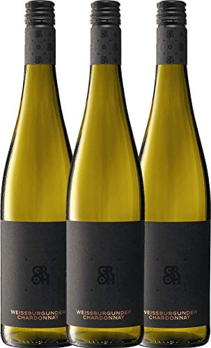 Grohsartig Weißburgunder Chardonnay Groh Weißwein 3 x 0,75l VINELLO - 3 x Weinpaket inkl. kostenlosem VINELLO.weinausgießer von Weingut Groh