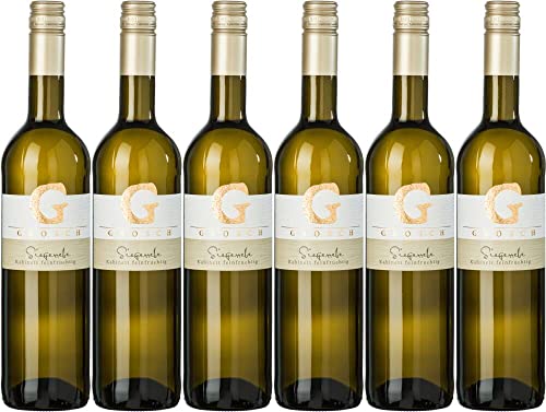 6x Siegerrebe Spätlese süss 2023 - Weingut Grosch, Rheinhessen - Weißwein von Weingut Grosch