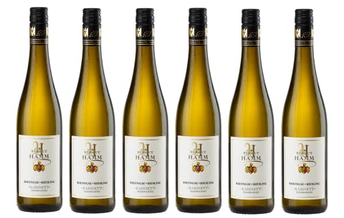 6x 0,75l - 2022er - Weingut Hamm - Riesling - Kabinett - Prädikatswein Rheingau - Deutschland - Weißwein lieblich von Weingut Hamm