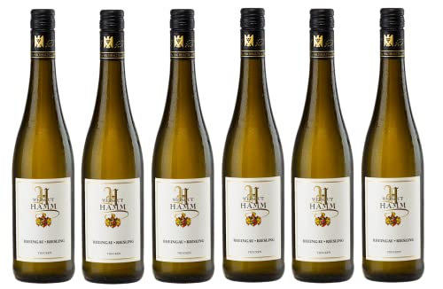 6x 0,75l - 2022er - Weingut Hamm - Tradition - Riesling - Qualitätswein Rheingau - Deutschland - Weißwein trocken von Weingut Hamm