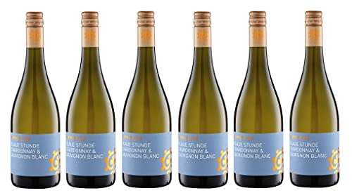 6x 0,75l - 2023er - Weingut Hammel - Blaue Stunde - Chardonnay & Sauvignon Blanc - Qualitätswein Pfalz - Deutschland - Weißwein trocken von Weingut Hammel