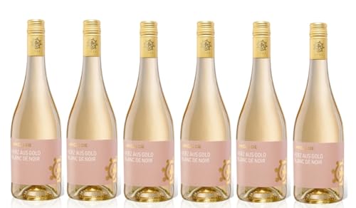 6x 0,75l - 2023er - Weingut Hammel - Herz aus Gold - Blanc de Noir - Qualitätswein Pfalz - Deutschland - Weißwein trocken von Weingut Hammel