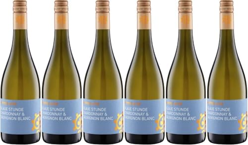 6x Blaue Stunde Chardonnay Sauvignon Blanc trocken 2023 - Weingut Hammel, Pfalz - Weißwein von Weingut Hammel