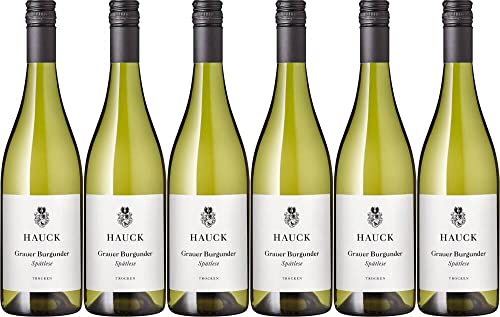 6x Grauer Burgunder Spätlese trocken 2023 - Weingut Hauck, Rheinhessen - Weißwein von Weingut Hauck