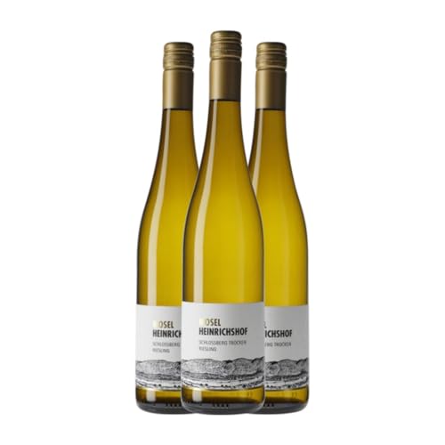 Heinrichshof Schlossberg Riesling Trocken Mosel-Saar-Ruwer 75 cl Weißwein (Karton mit 3 Flaschen von 75 cl) von Weingut Heinrichshof Peter & Ulrich Griebeler GbR