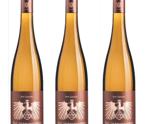 vom Schiefer Gut Hermannsberg Weisswein trocken Riesling Deutschland Nahe Birne, mineralisch, Orange, Stachelbeere 3x von Weingut Hermannsberg