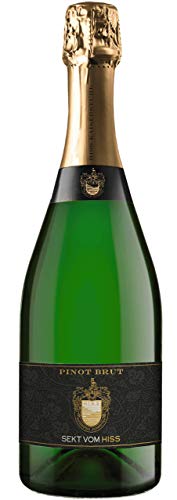 Weingut Hiss "Sekt vom Hiss" Pinot Brut Winzersekt - traditionelle Flaschengärung NV Brut (1 x 0.75 l) von Weingut Hiss