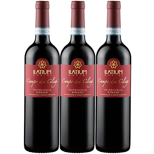 ILatium Morini Valpolicella Ripasso Campo dei Ciliegi Rotwein Wein Trocken Italien I Versanel Paket (3 Flaschen) von Weingut ILatium