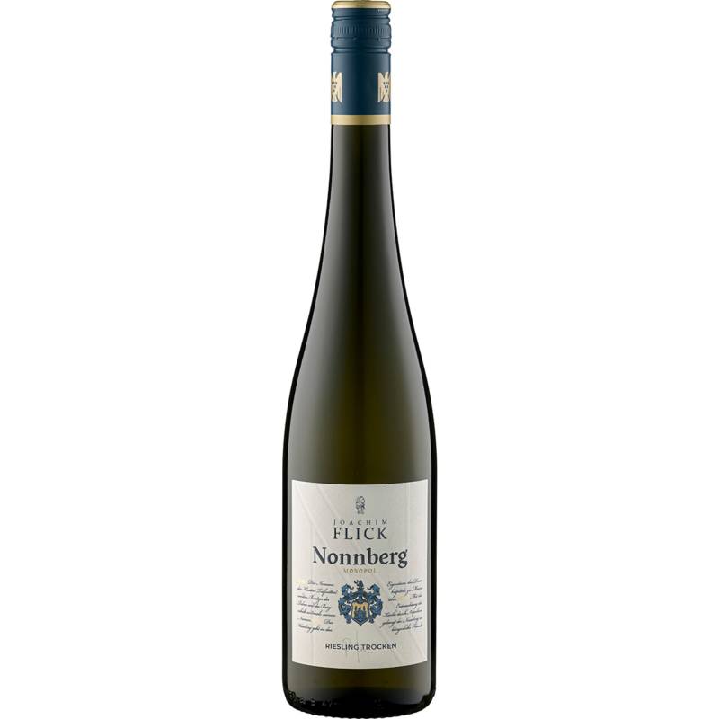 Flick Nonnberg Monopol Riesling, Trocken, Rheingau, Rheinhessen, 2023, Weißwein von Weingut Joachim Flick, D-65439 Flörsheim-Wicker