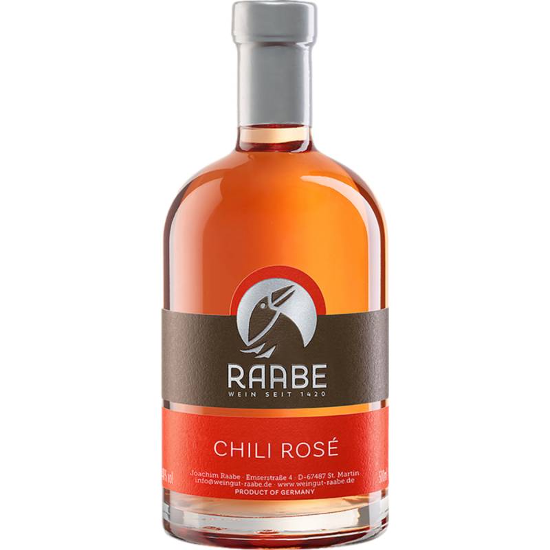 Raabe´s Chili-Rosé Likör Pfälzer Geister, Deutschland, 0,5 L, 16 % Vol., Pfalz, Spirituosen von Weingut Joachim Raabe