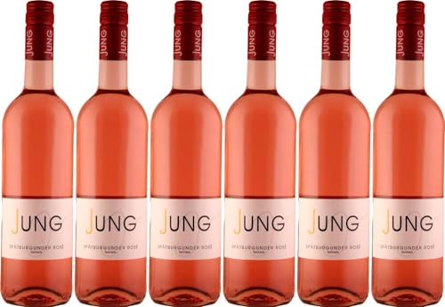 6x Spätburgunder Rosé feinherb 2023 - Weingut Jung - Wein- und Likörgut, Pfalz - Rosé von Weingut Jung - Wein- und Likörgut