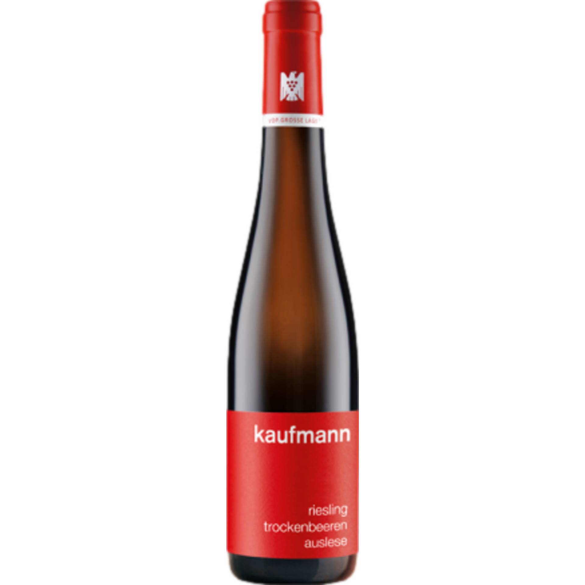 Kaufmann Riesling Trockenbeerenauslese, Edelsüß, Rheingau, 0,375 L, Rheingau, 2018, Weißwein von Weingut Kaufmann, Rheinallee 6 , 65347 Hattenheim