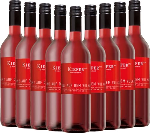 Tanz auf dem Vulkan Rotling Weingut Kiefer Roséwein 9 x 0,75l VINELLO - 9 x Weinpaket inkl. kostenlosem VINELLO.weinausgießer von Weingut Kiefer