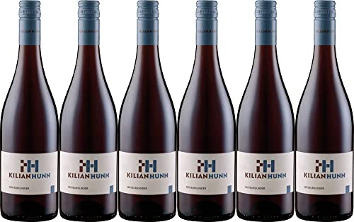 6x Spätburgunder halbtrocken 2019 - Weingut Kilian Hunn, Baden - Rotwein von Weingut Kilian Hunn