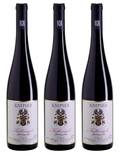 3x 0,75l - 2018er - Weingut Knipser - Kalkmergel - Spätburgunder - VDP.Gutswein - Qualitätswein Pfalz - Deutschland - Rotwein trocken von Weingut Knipser