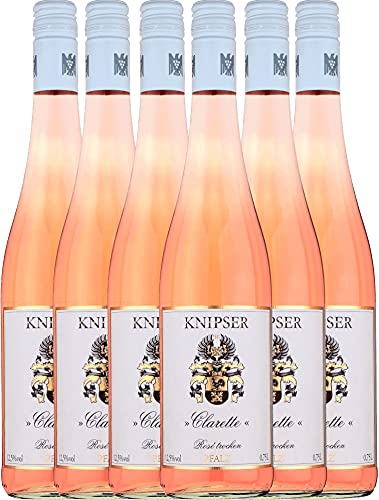 Clarette Rosé trocken Knipser Roséwein 6 x 0,75l VINELLO - 6 x Weinpaket inkl. kostenlosem VINELLO.weinausgießer von Weingut Knipser