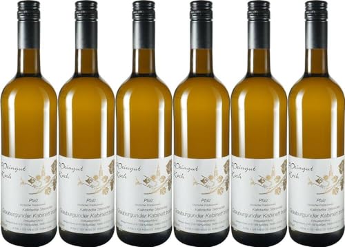 6x Steinacker Grauburgunder Kabinett trocken 2022 - Weingut Koch, Pfalz - Weißwein von Weingut Koch