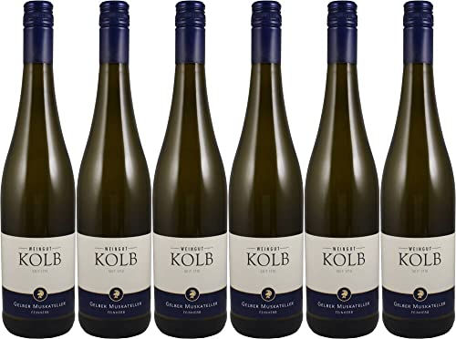 6x Gelber Muskateller feinherb 2022 - Weingut Kolb, Rheinhessen - Weißwein von Weingut Kolb