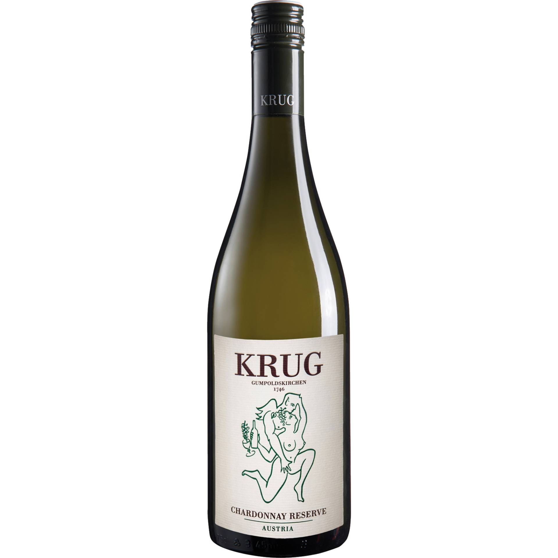 Krug Chardonnay Reserve, Thermenregion, Niederösterreich, 2023, Weißwein von Weingut Krug,2352,Gumpoldskirchen,Österreich