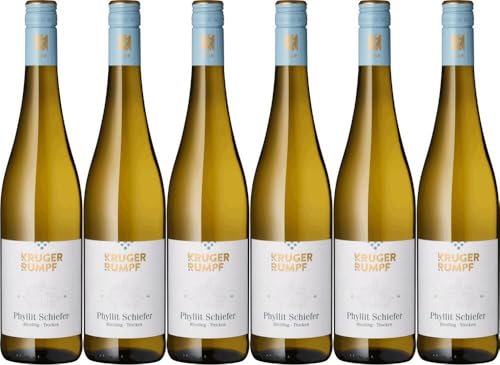 6x Phyllitschiefer Riesling trocken Kruger Rumpf 2023 - Weingut Kruger-Rumpf, Nahe - Weißwein von Weingut Kruger-Rumpf