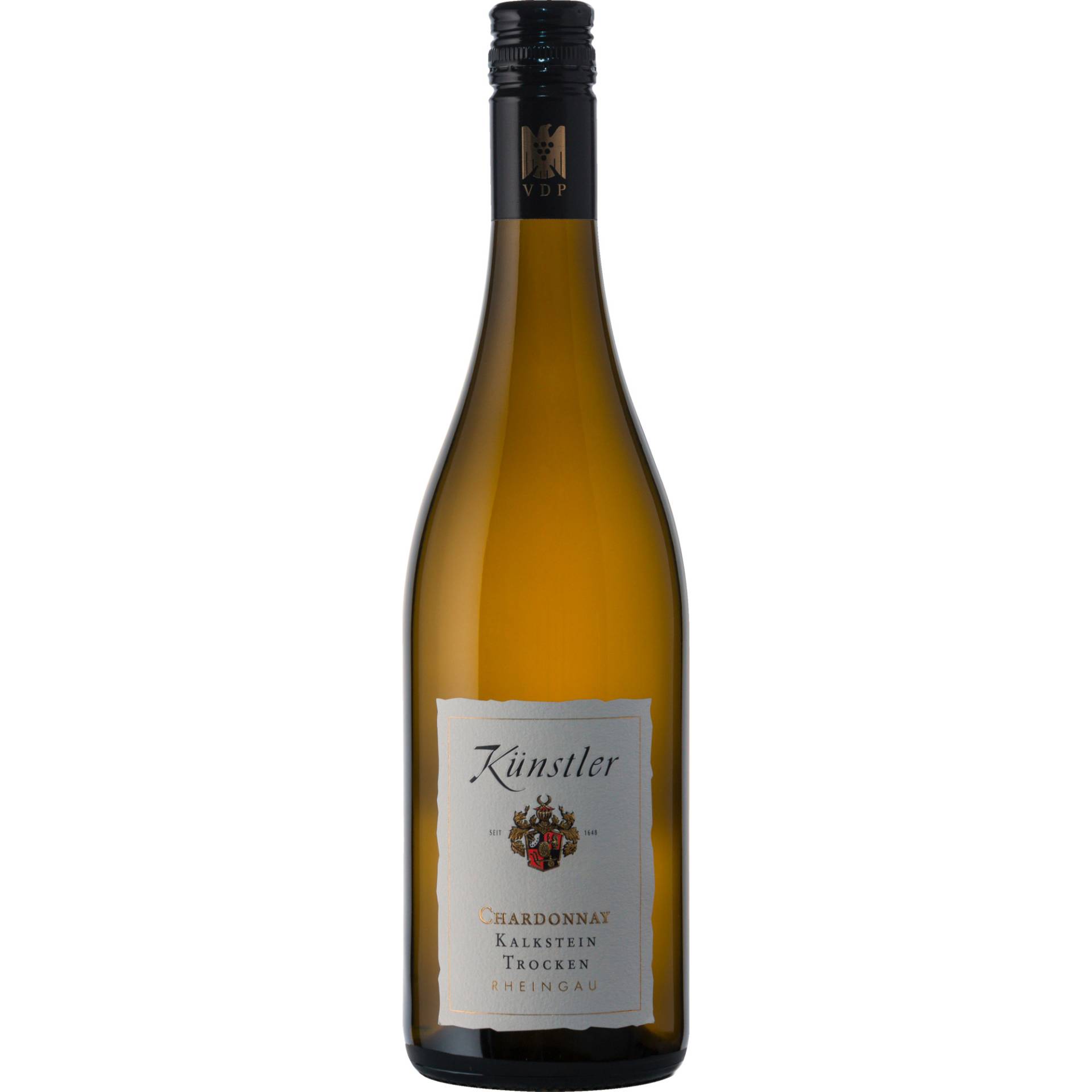 Kalkstein Chardonnay, Trocken, Rheingau, Rheingau, 2022, Weißwein von Weingut Künstler, D - 65239 Hochheim