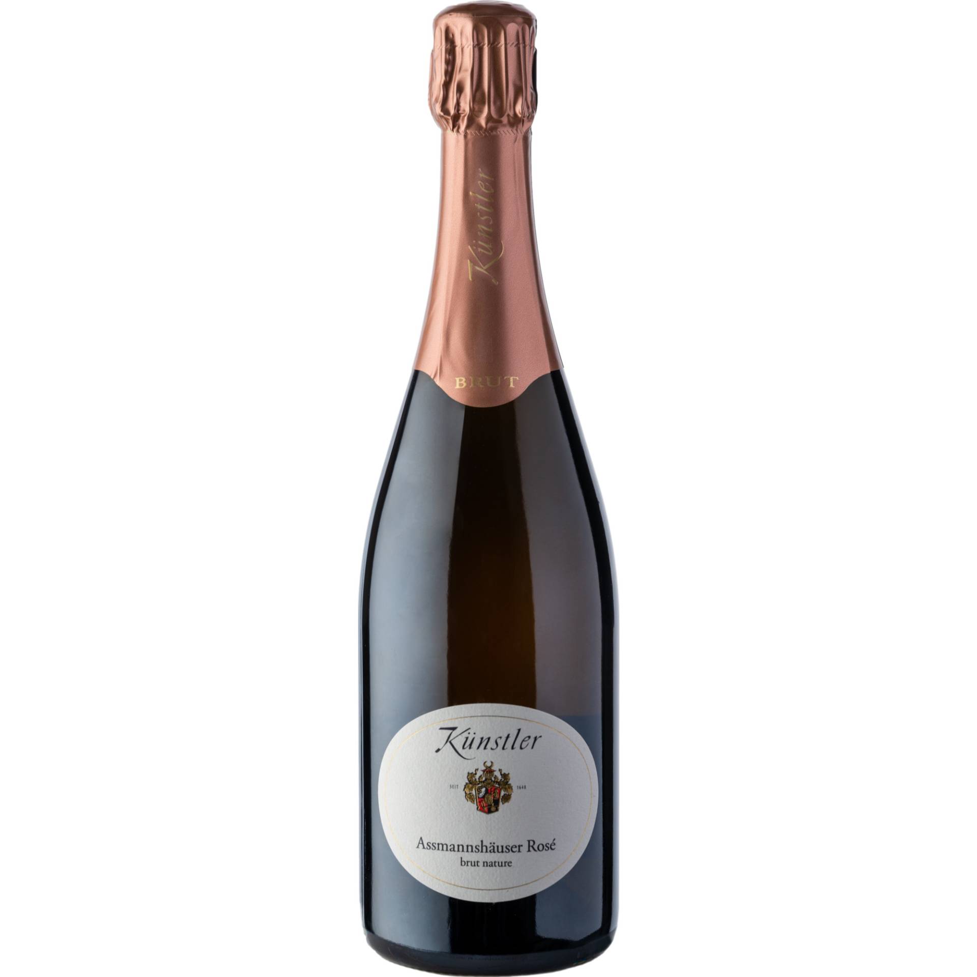 Künstler Assmannshäuser Rosé Sekt, Brut Nature, Rheingau, Rheingau, Schaumwein von Weingut Künstler, Geheimrat-Hummel-Platz 1a 65239 Hochheim am Main Deutschland